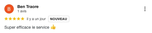 Avis client 5/5